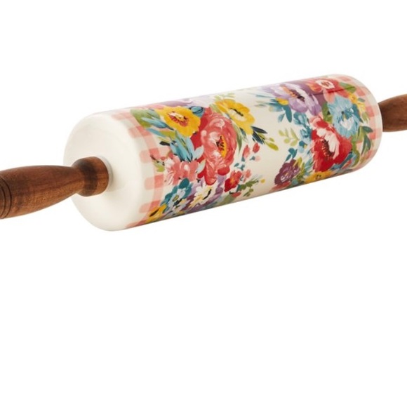 NWT Pioneer Woman Sweet Romance Blossoms Rolling Pin - Picture 4 of 11